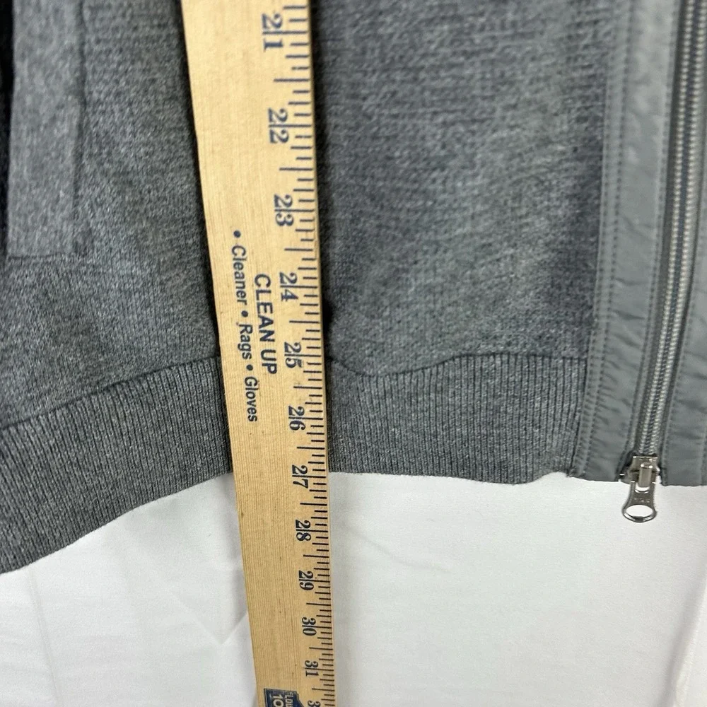 Tommy Bahama Island Zone Full‎ Zip Sweater Vest Mens L Gray Golf Preppy Coolmax